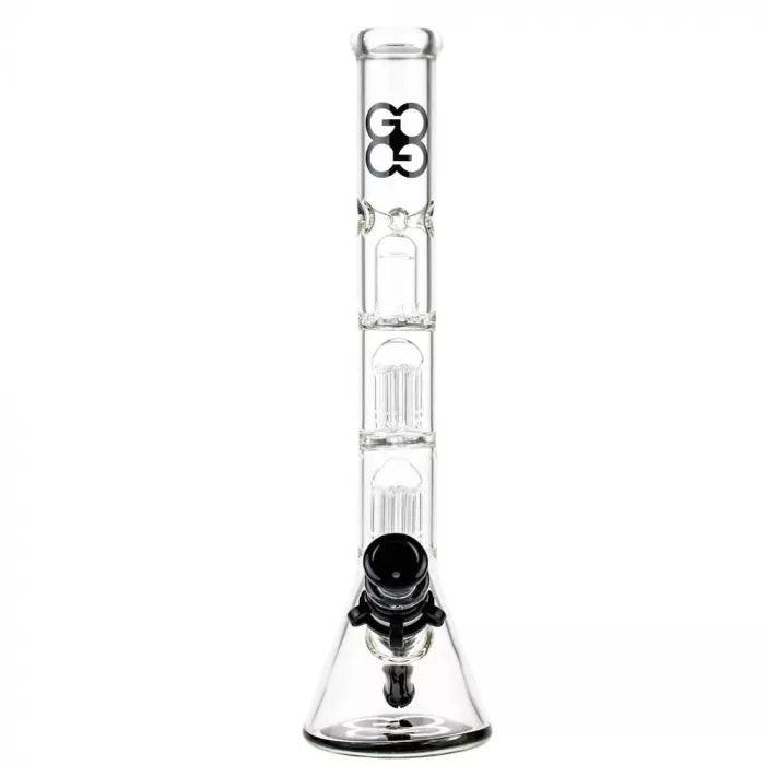 Glasscity Beaker Ice Bong with Double Tree Perc-Blue