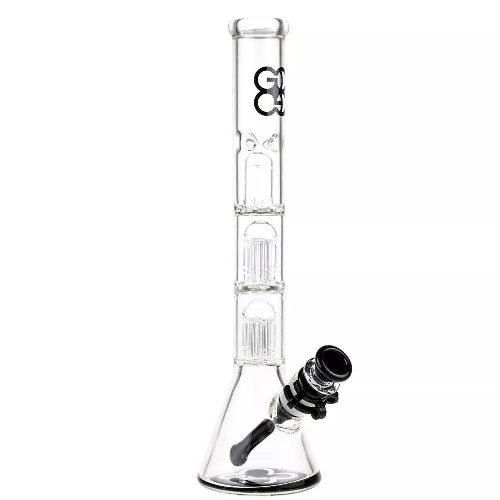 Glasscity Beaker Ice Bong with Double Tree Perc-Blue