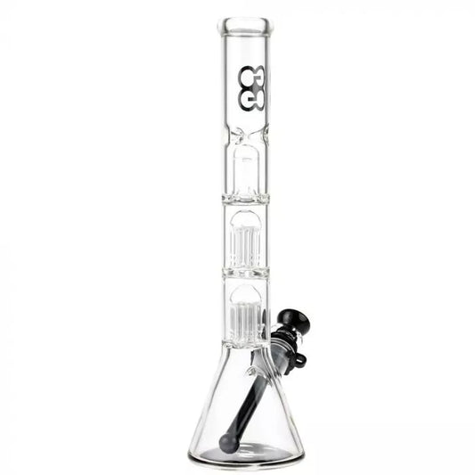 Glasscity Beaker Ice Bong with Double Tree Perc-Blue