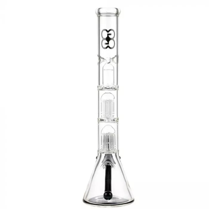 Glasscity Beaker Ice Bong with Double Tree Perc-Blue
