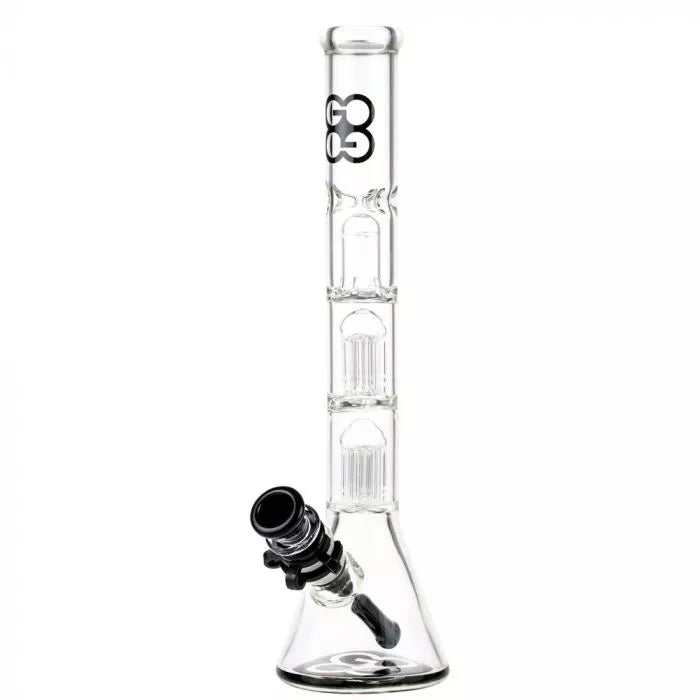 Glasscity Beaker Ice Bong with Double Tree Perc-Blue