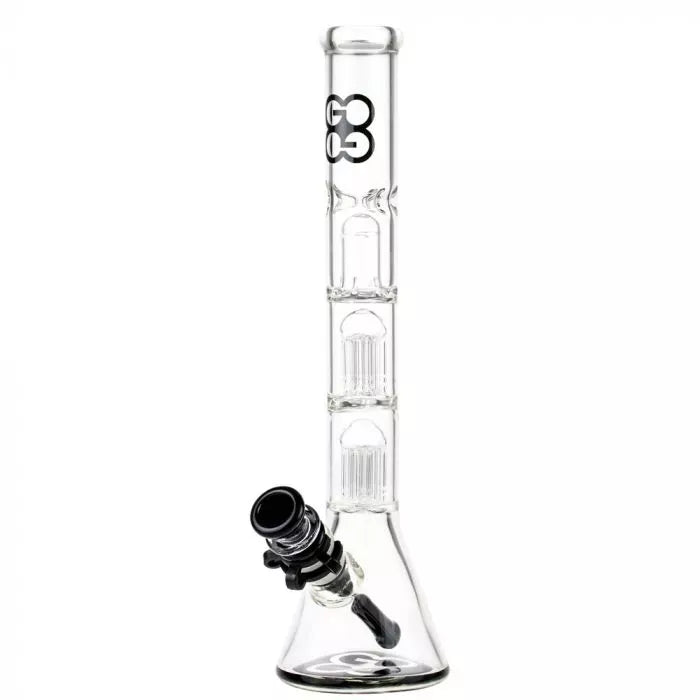 Glasscity Beaker Ice Bong with Double Tree Perc-Blue