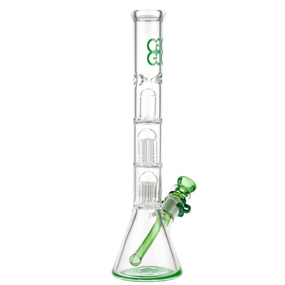 Glasscity Beaker Ice Bong with Double Tree Perc-Green