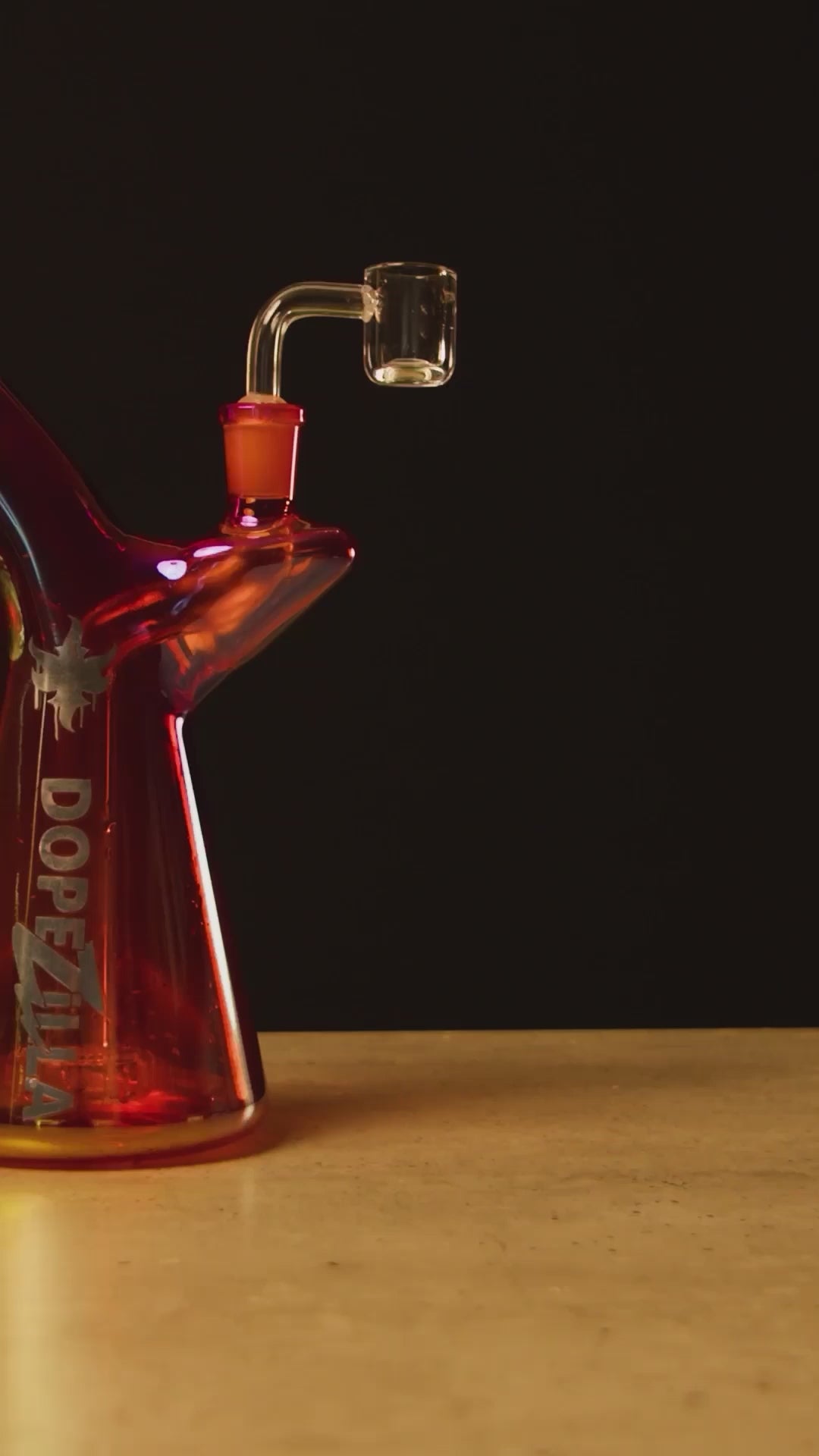 Dopezilla Elemental Phoenix Dab Rig 7 in. Orange