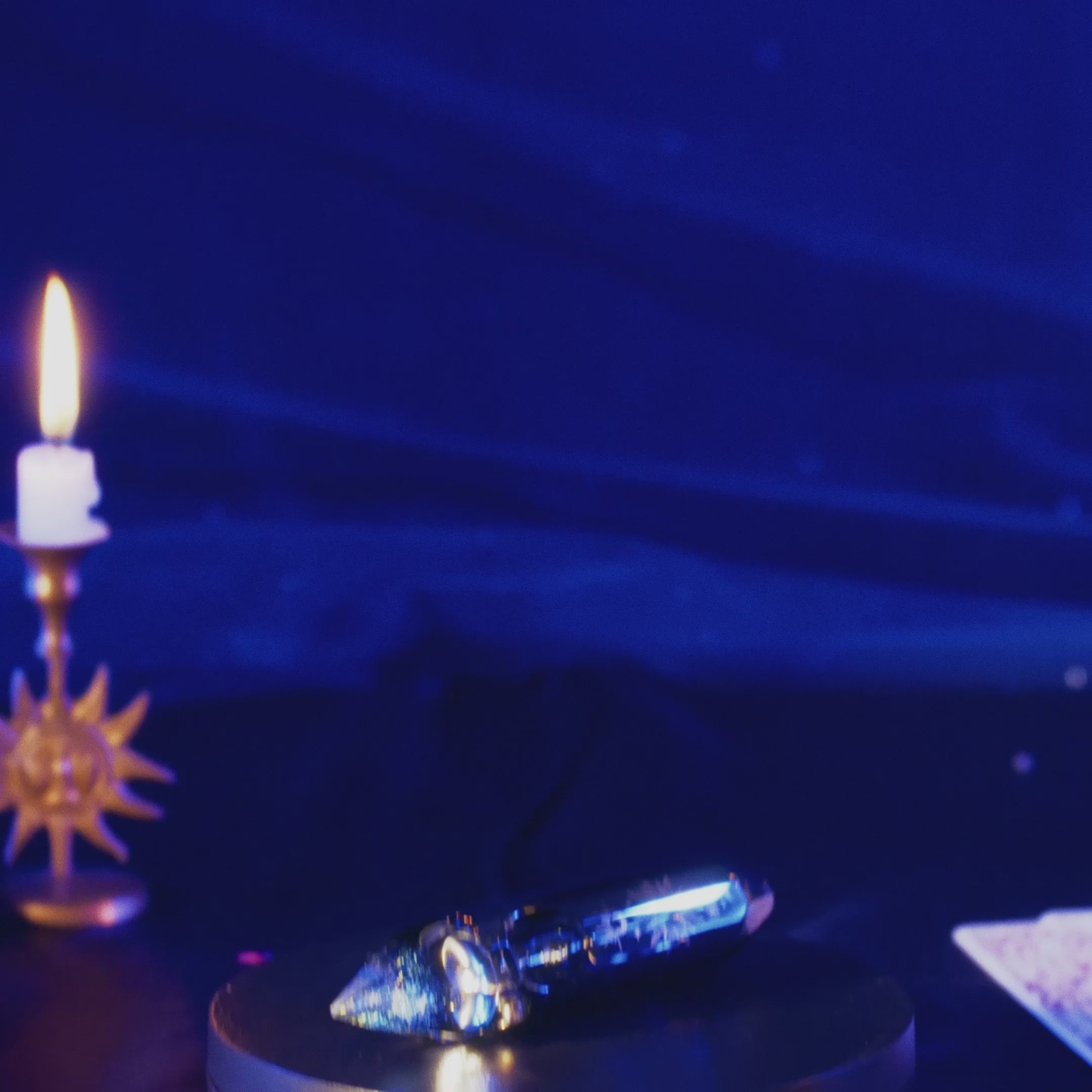 Famous X Astral Power Crystal Hand Pipe - Black - 5"