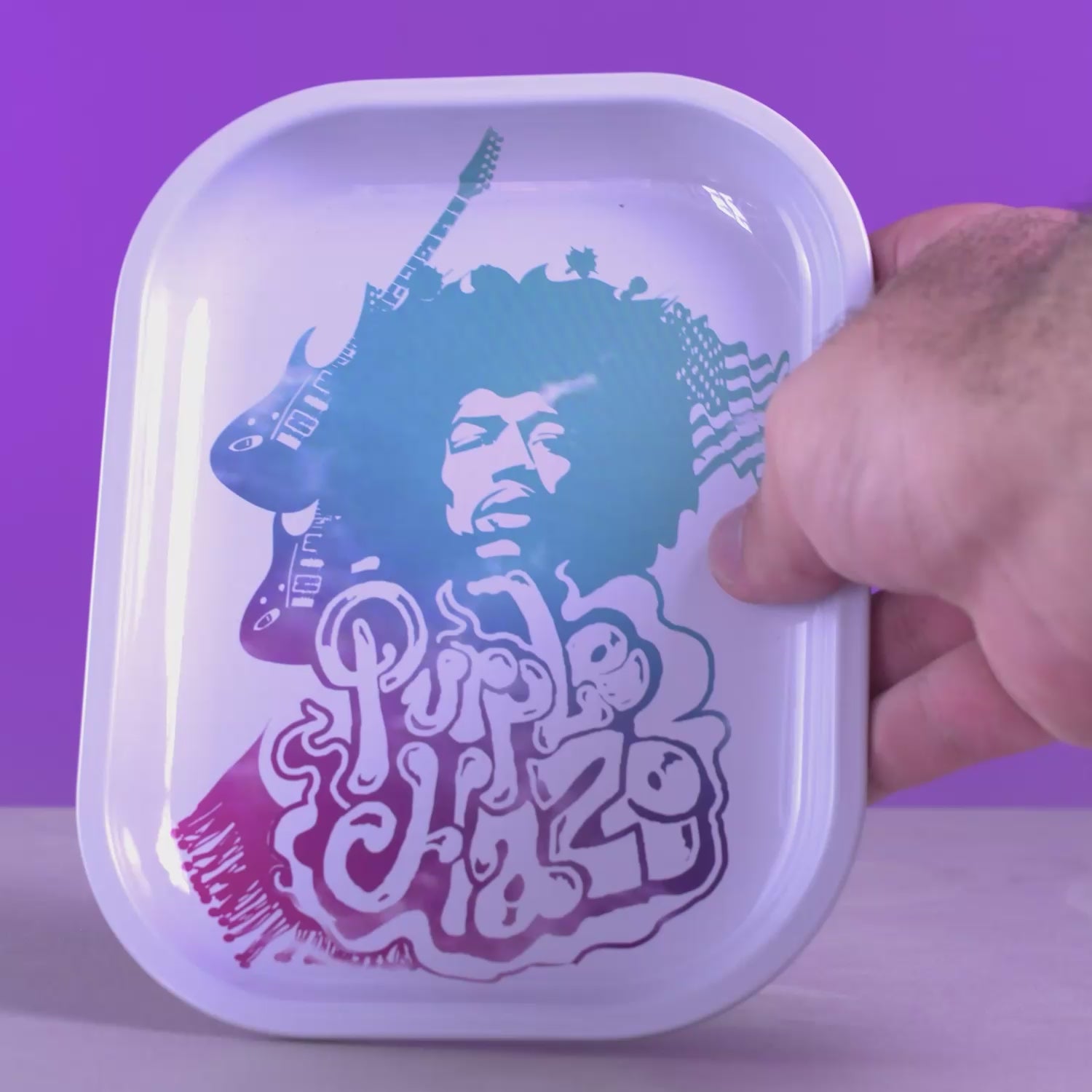 Jimi Hendrix Purple Haze Rolling Tray