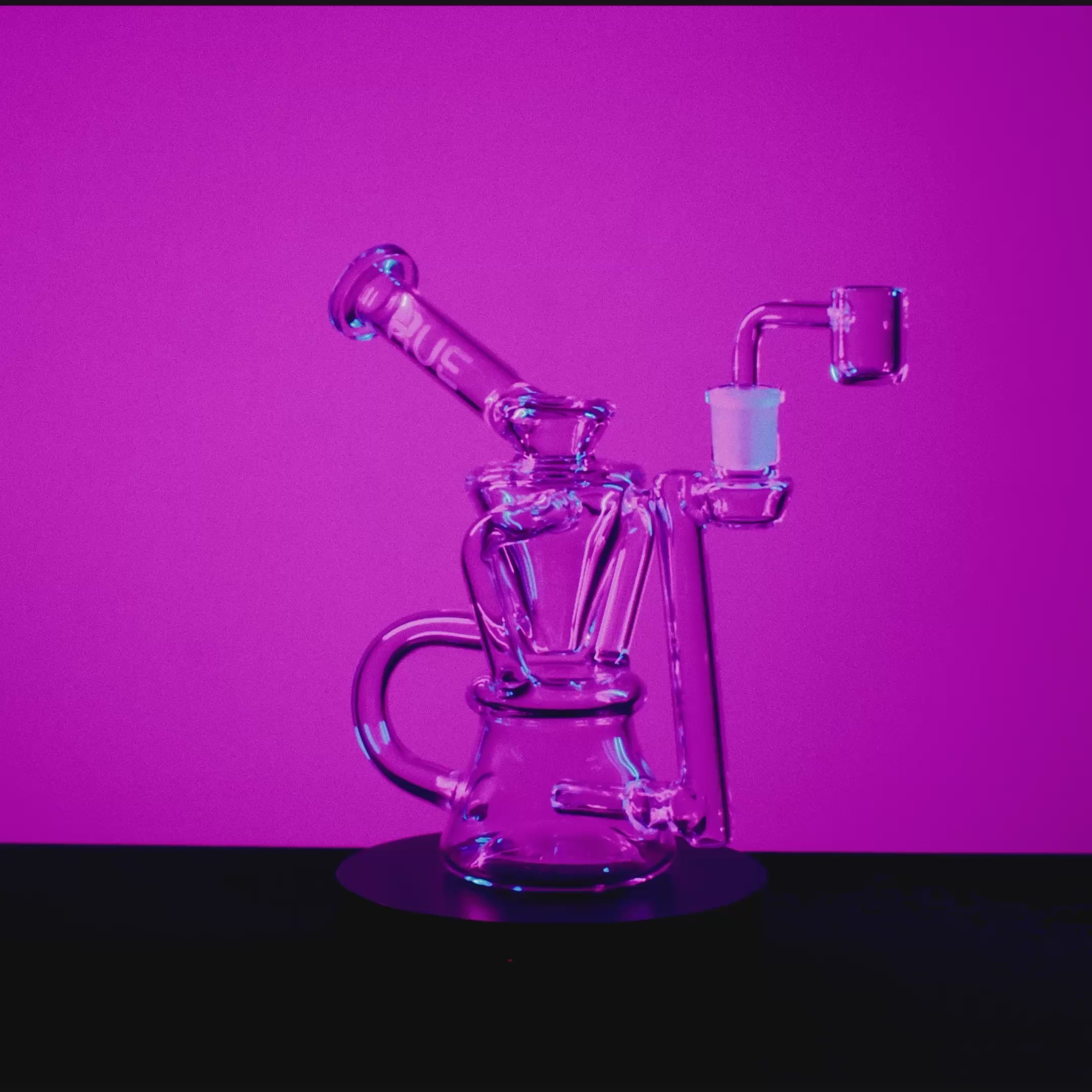 Hourglass Dab Rig Clear - 7.5"