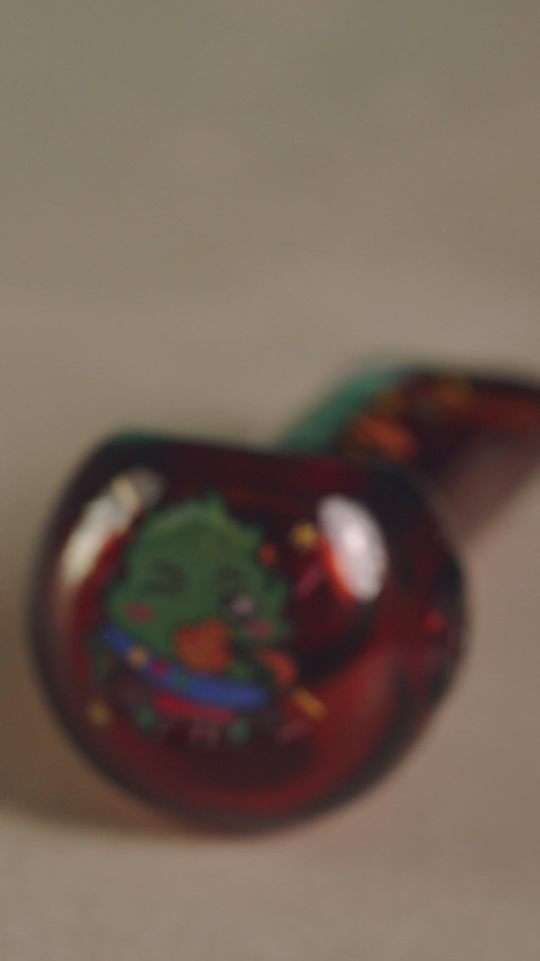 4" GSC Hand Pipe - Transparent Amber