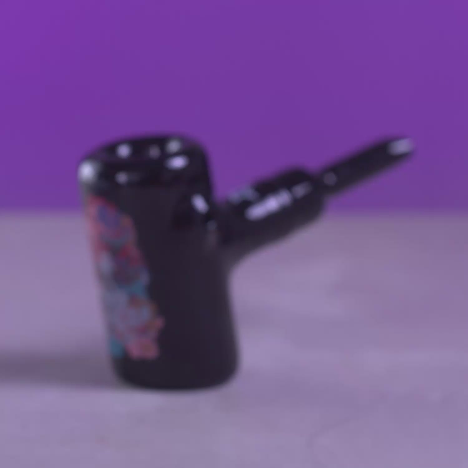 Jimi Rainbow Haze 6" Black Hammer Sherlock Pipe