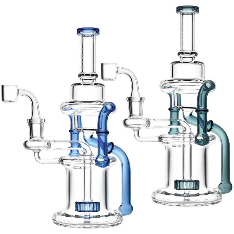 Recycler Rig - Double Chamber Glass Dab Rig for Oil