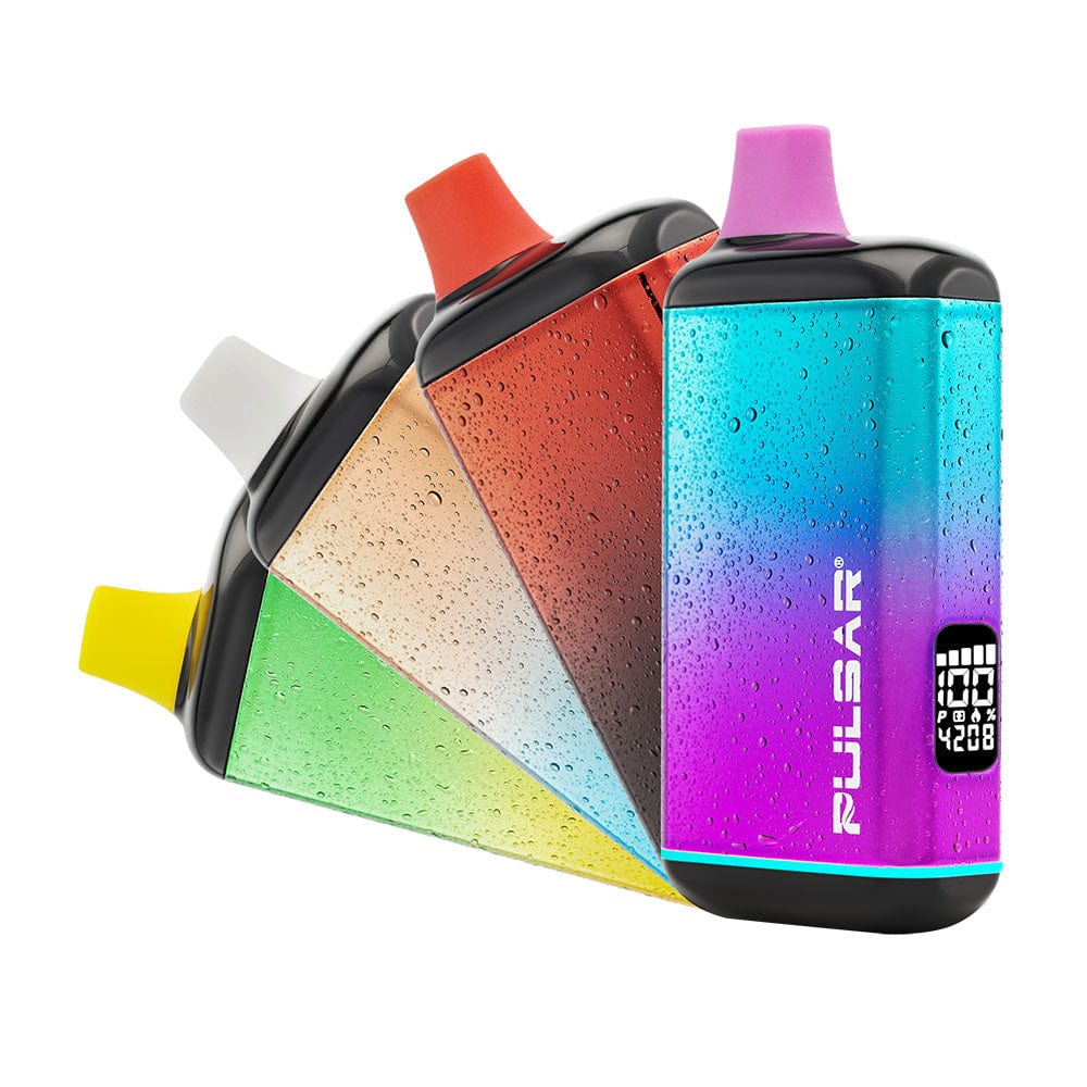 A colorful, angled view of the 510 DL 2.0 Pro VV Vape Bar  Mist Series  1000mAh, showcasing its sleek, cylindrical design.