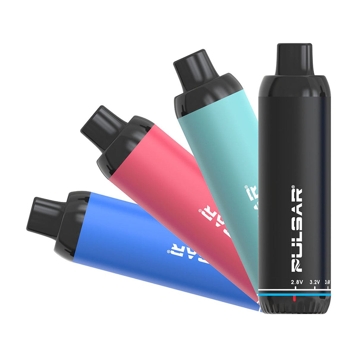 A three-quarter view of the 510 DL 3.0 Twist Variable Voltage Vape Pen in blue, pink, and silver, displayed against a plain white background.