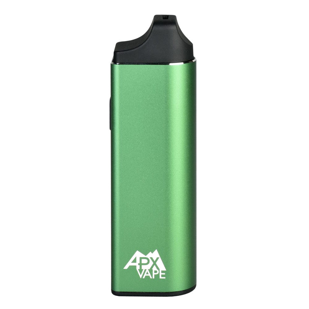 Front view of the APX Vape V3 Dry Herb Vaporizer, showcasing its sleek, minimalist design against a plain white background.