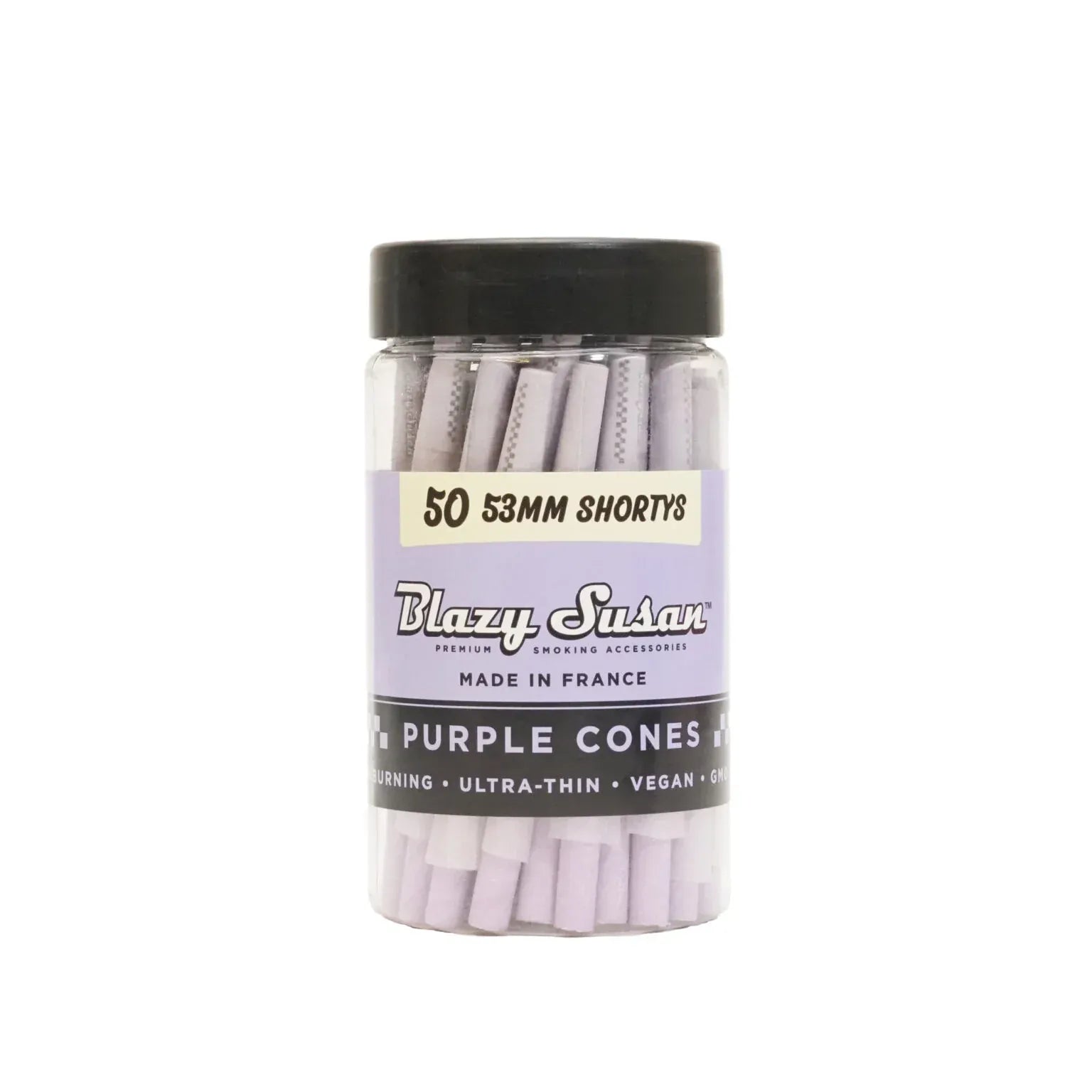 Blazy Susan Shortys Purple Pre Rolled Cones - 50 Count