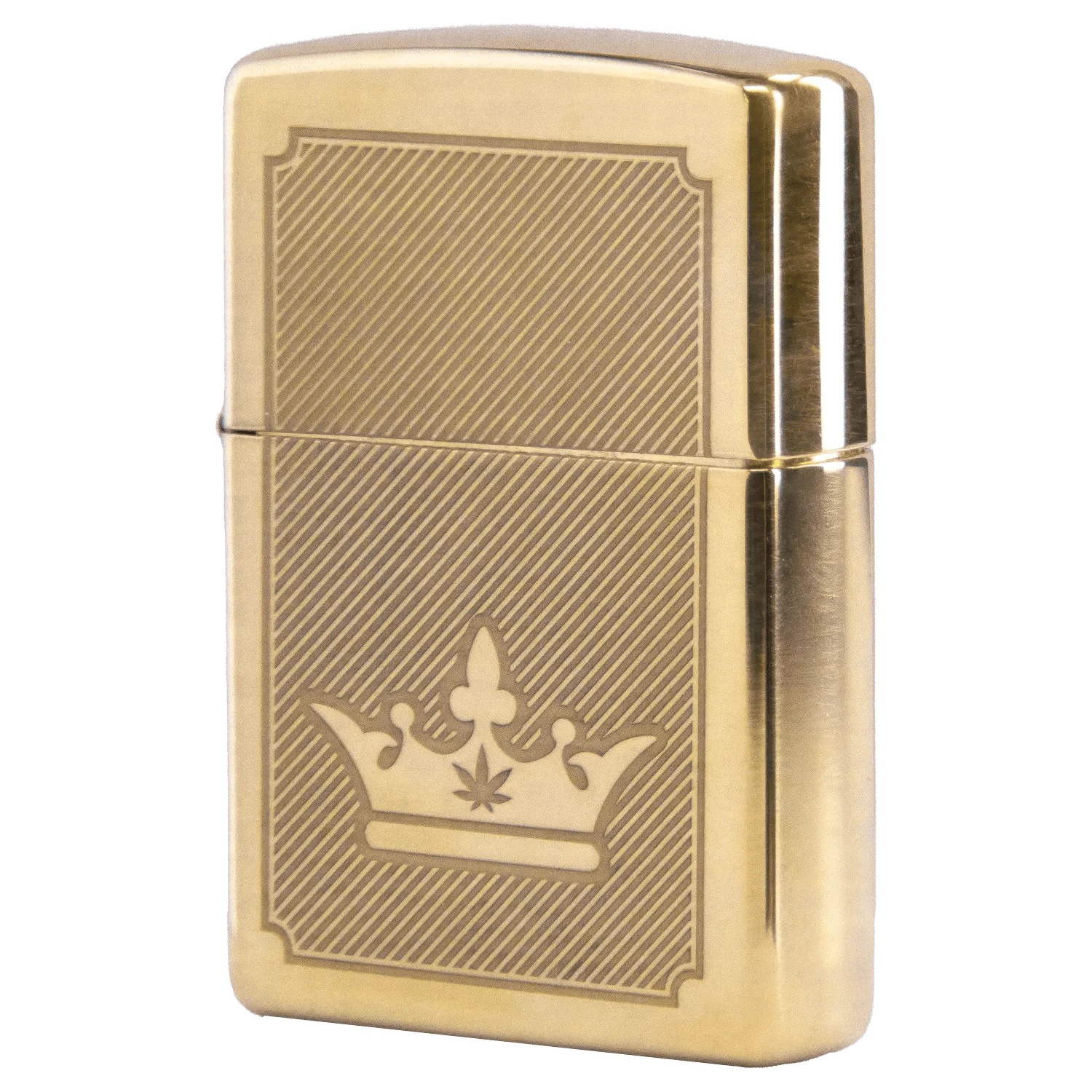 Queen of Bud Lighter Queen of Bud Golden Lines of Triumph Zippo