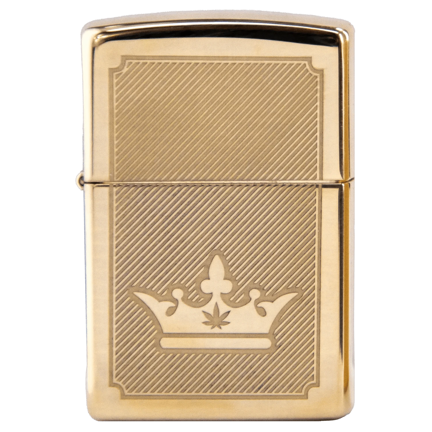 Queen of Bud Lighter Queen of Bud Golden Lines of Triumph Zippo