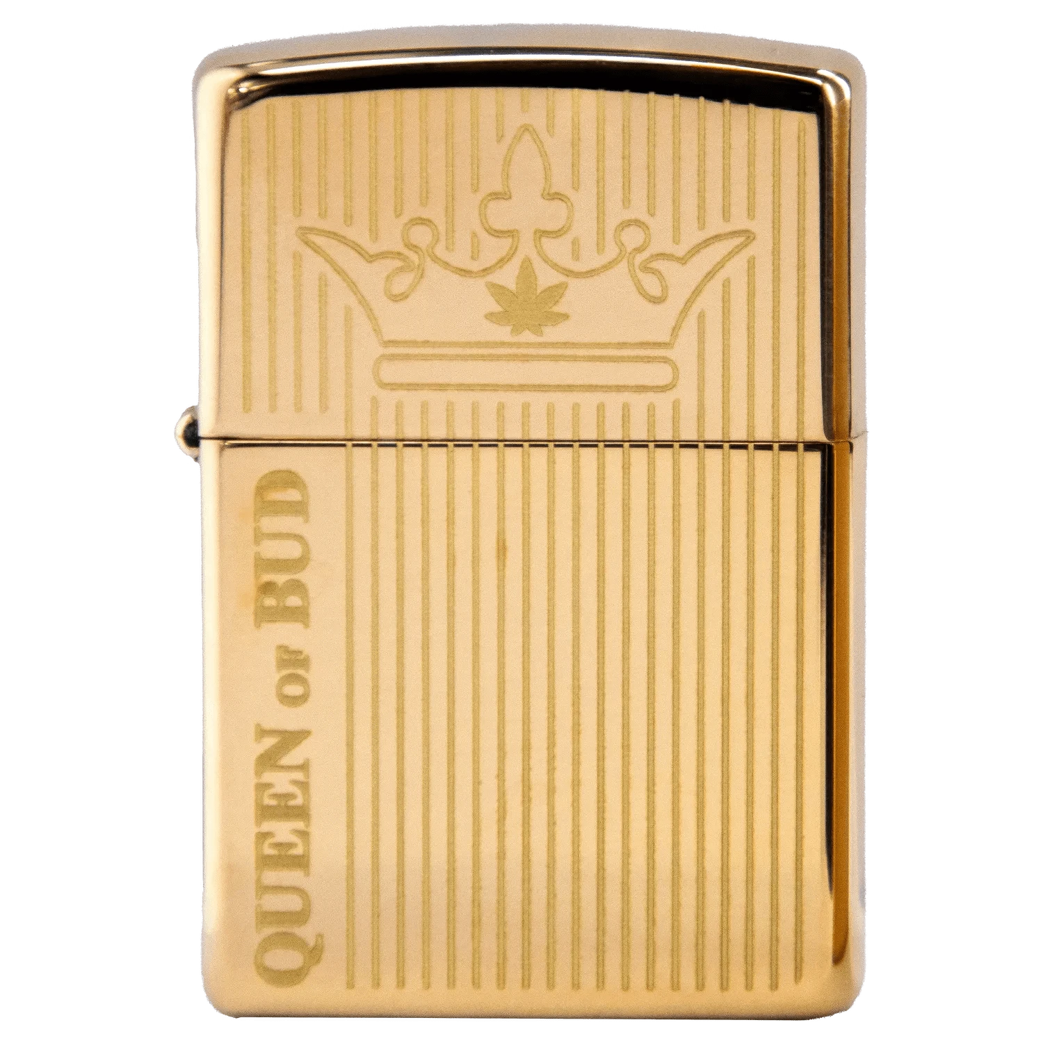 Queen of Bud Lighter Queen of Bud Golden Vertical Flame Zippo