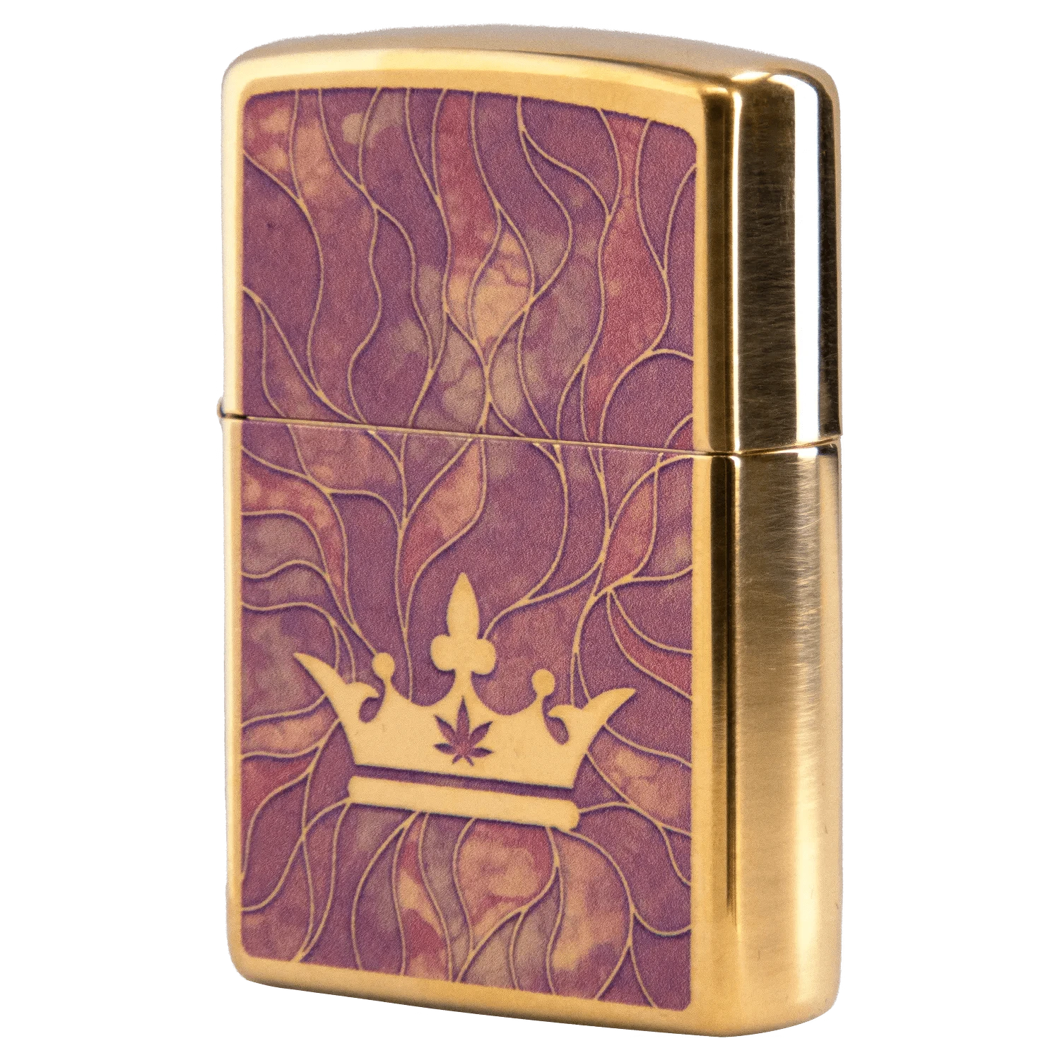 Queen of Bud Lighter Queen of Bud Rose Quartz Mosaic Zippo
