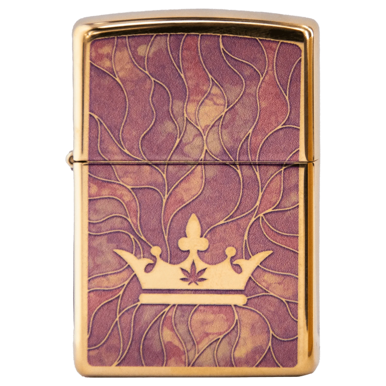 Queen of Bud Lighter Queen of Bud Rose Quartz Mosaic Zippo