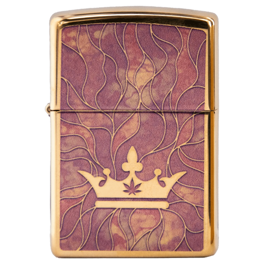 Queen of Bud Lighter Queen of Bud Rose Quartz Mosaic Zippo