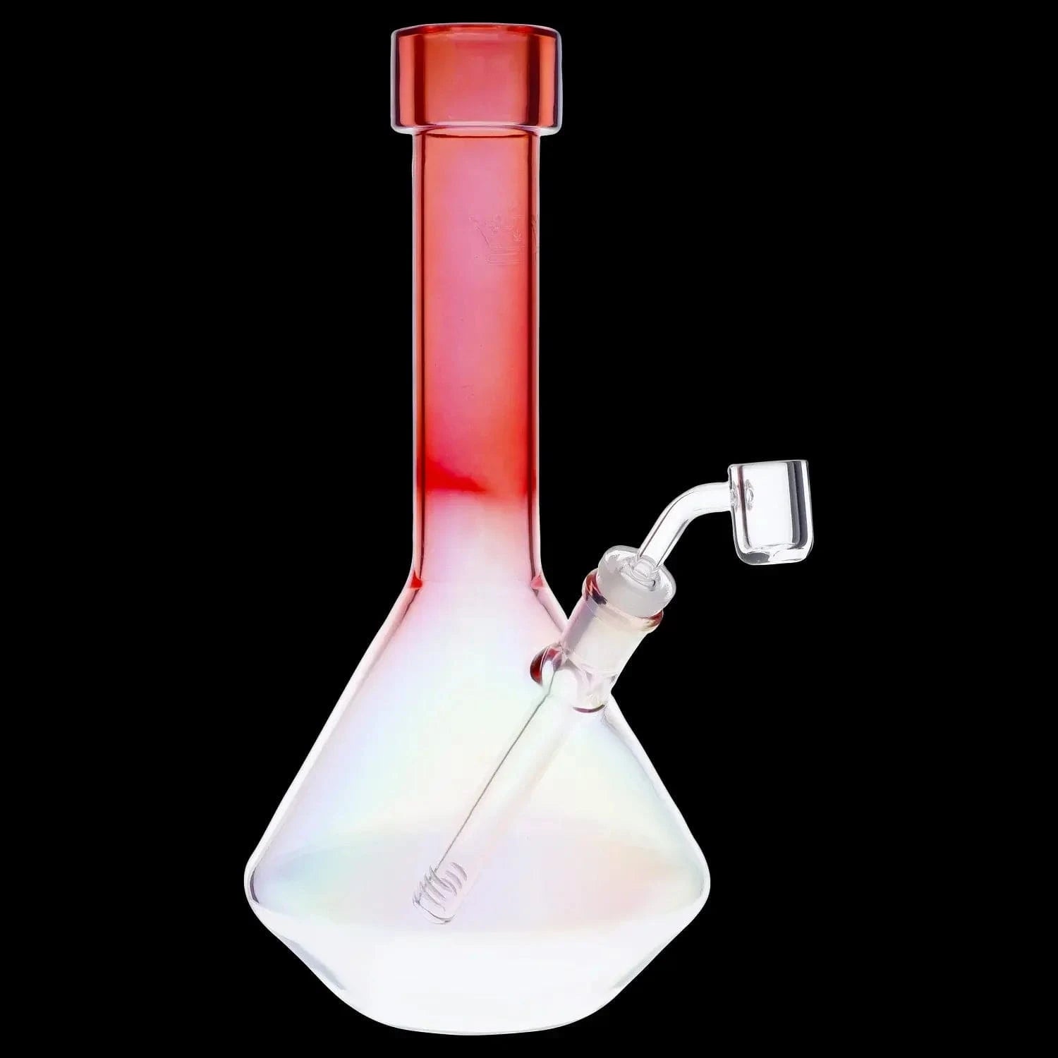 Queen of Bud Waterpipe Rose Quartz QOB Rose Quartz Dual Use Water Pipe - 12 in.