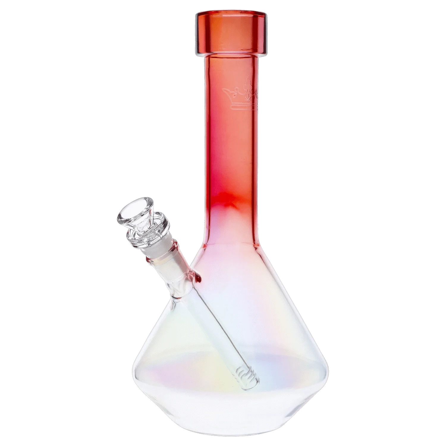 Queen of Bud Waterpipe Rose Quartz QOB Rose Quartz Dual Use Water Pipe - 12 in.