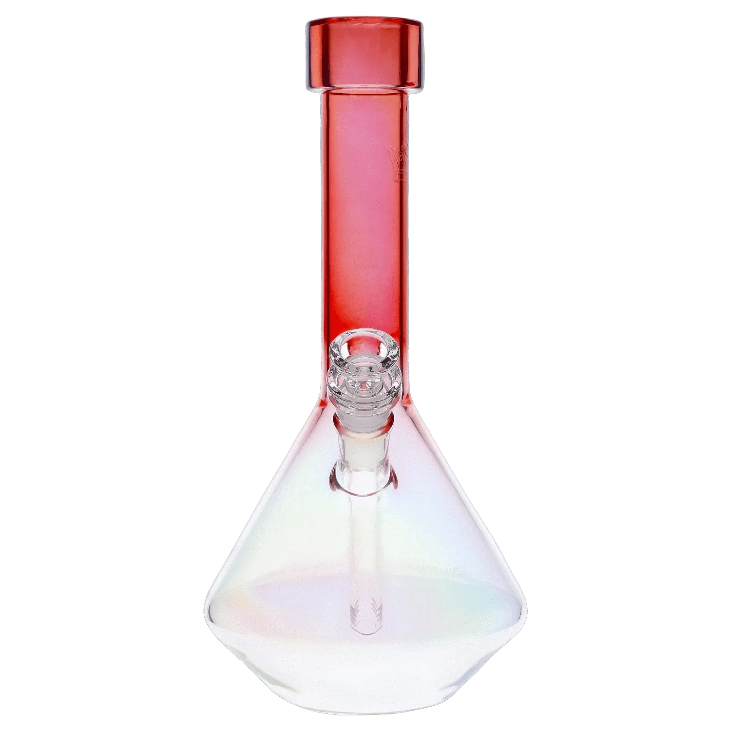 Queen of Bud Waterpipe Rose Quartz QOB Rose Quartz Dual Use Water Pipe - 12 in.