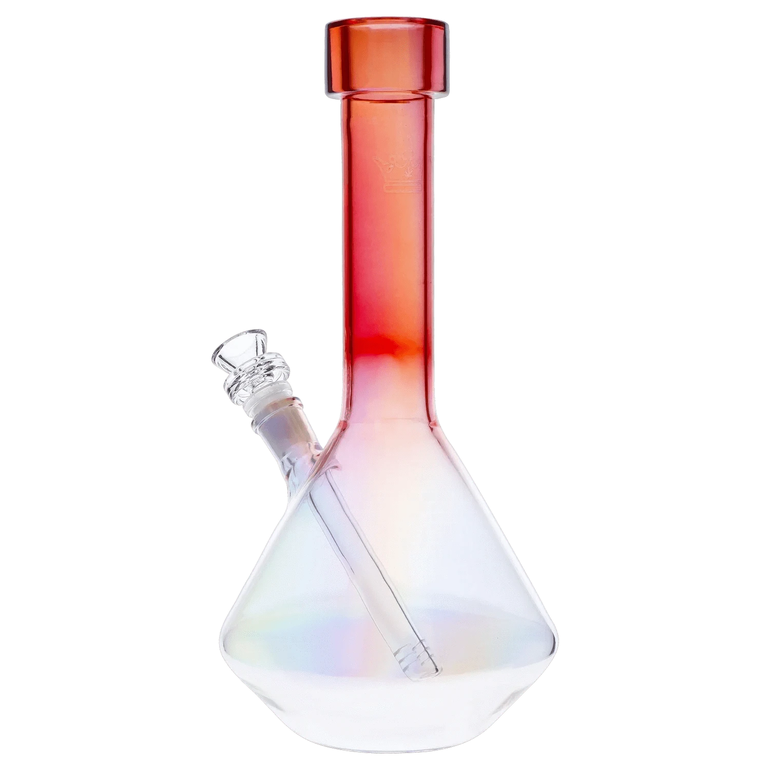 Queen of Bud Waterpipe Rose Quartz QOB Rose Quartz Dual Use Water Pipe - 12 in.