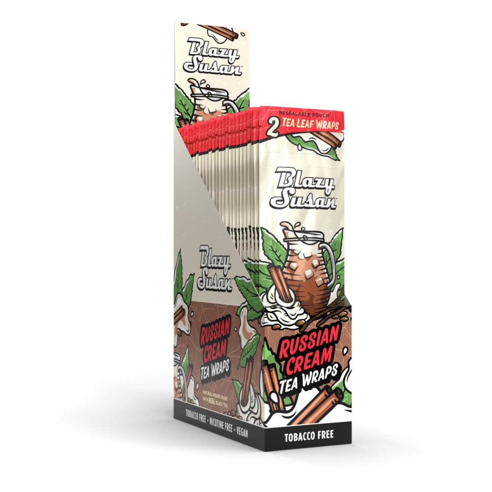 Blazy Susan Russian Cream Tea Leaf Wraps - Display Box