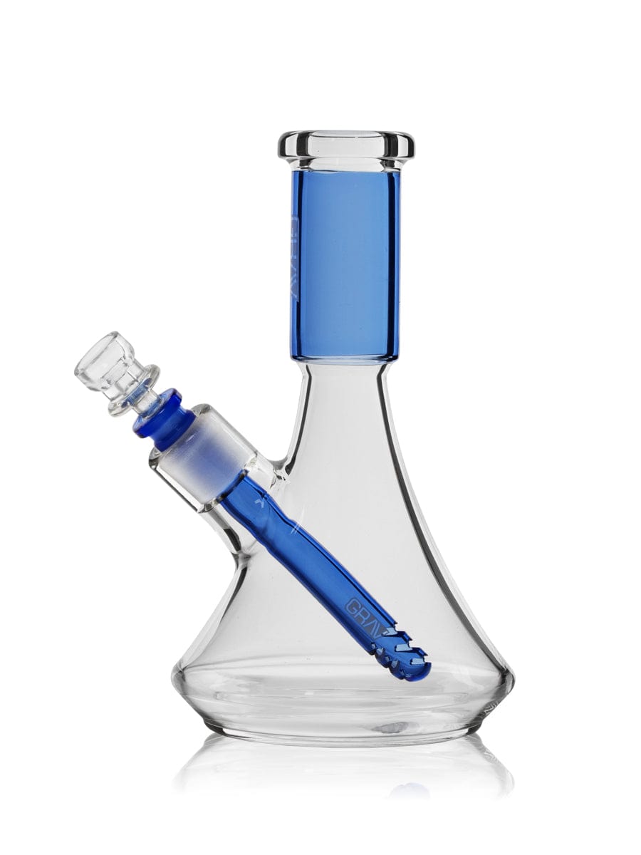 GRAV Bong Light Cobalt Small Accented Deco Beaker Bong