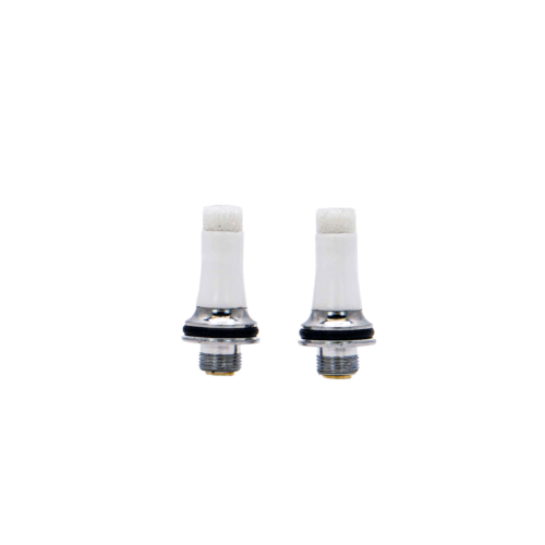 Close-up of the Crushed Quartz Twin Pack, showcasing two clear quartz pieces against a plain white backdrop.
