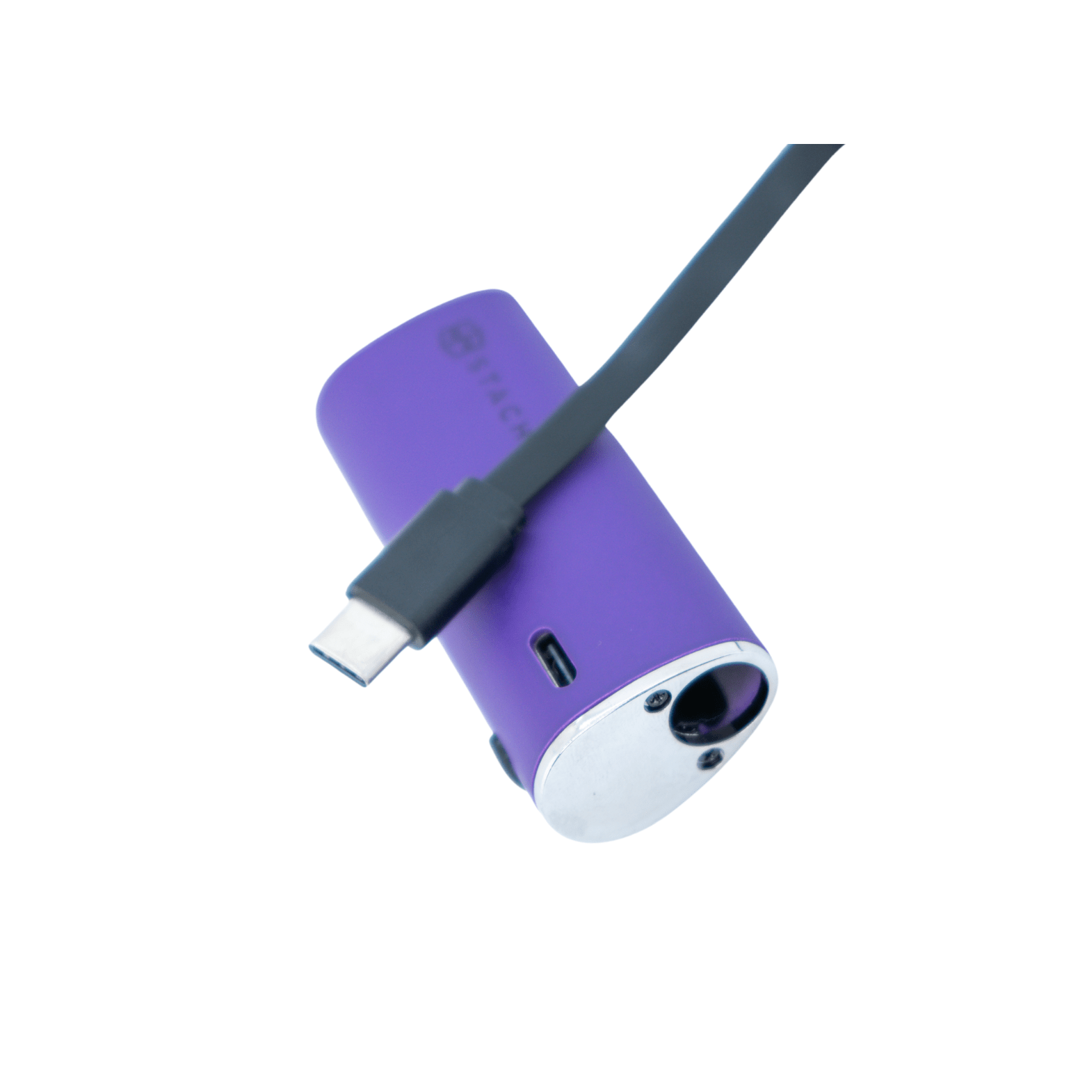 A close-up, angled view of the Skruit, showcasing its sleek, modern design against a white backdrop.