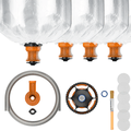 Close-up view of multiple Storz & Bickel Hybrid Starter Set mouthpieces arranged against a plain white background.