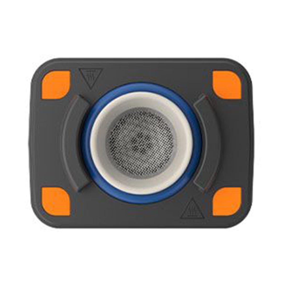 Close-up front view of the Storz & Bickel Venty Vaporizer, showing a dark casing with a central, circular opening.