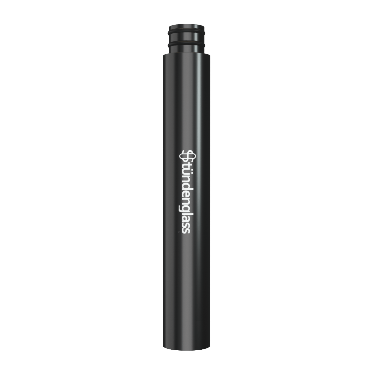 Centered front view of the black Hose Wand showing its cylindrical shaft and white Stündenglass logo against a plain background.