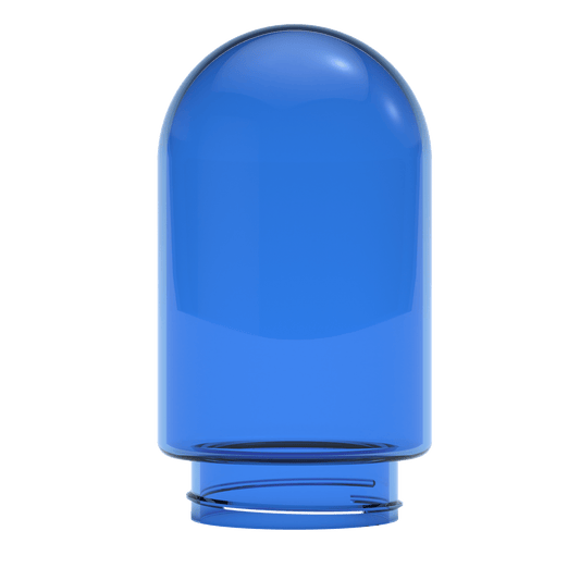 Stündenglass Hookah Accessory Single Blue Glass Globe (Large)