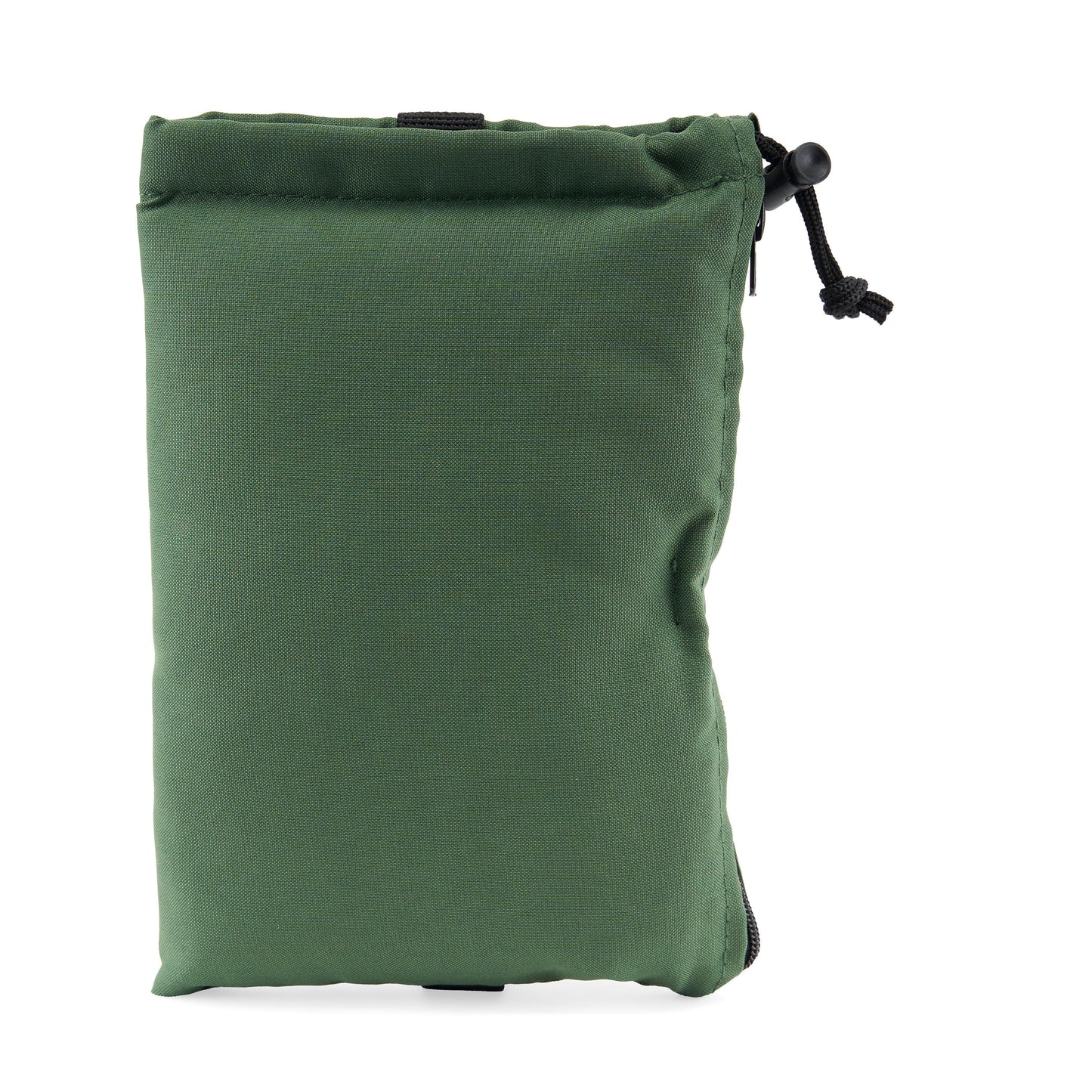Glass Pillow Travel Bag Green 11" Storage Pouch with Zipper and Drawstring