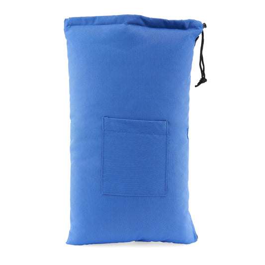 Glass Pillow Travel Bag Blue 20" Glass Pillow Storage Pouch with Zipper and Drawstring