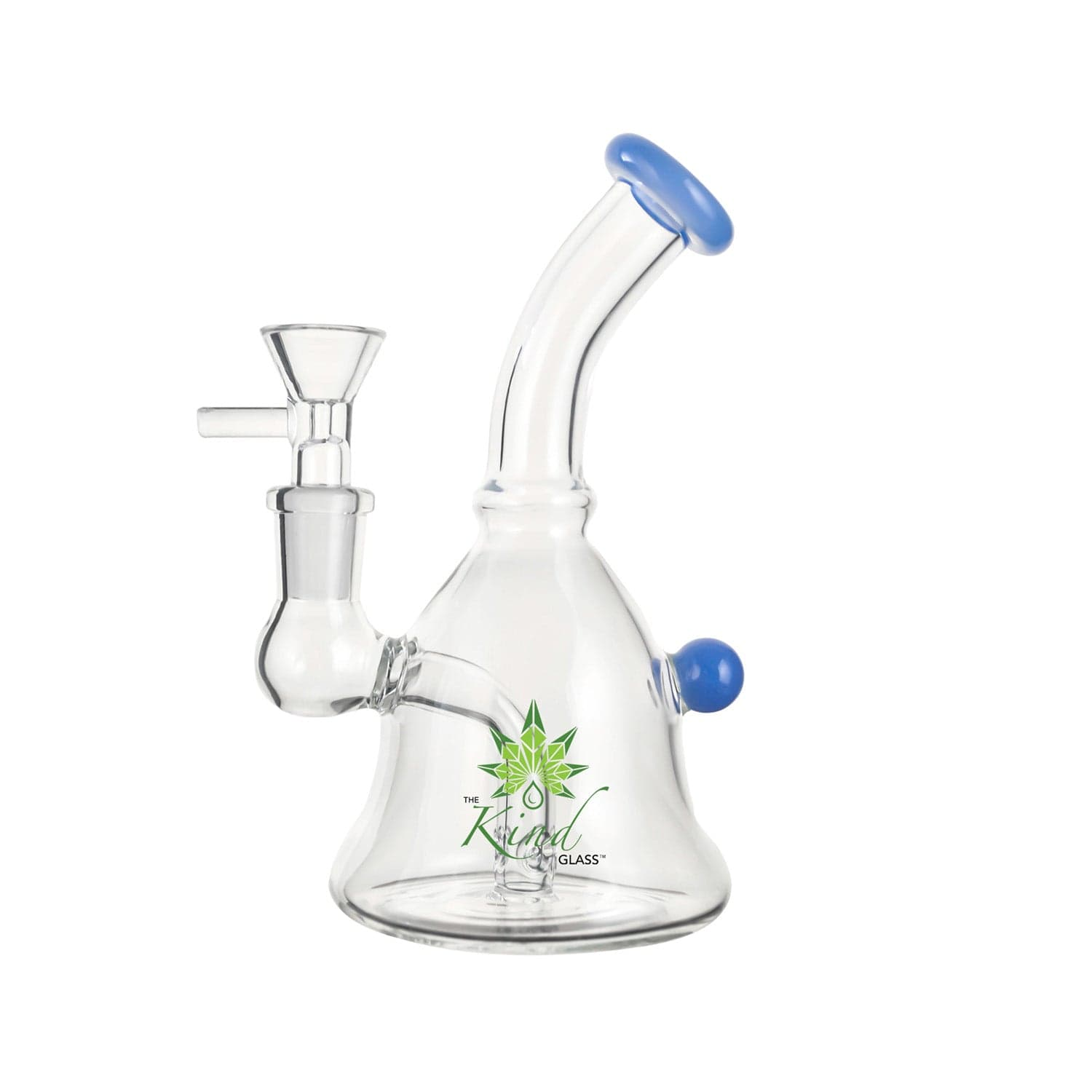 The Kind Glass 5mm Glass Bong Blue Jade 6″ Mini Bong