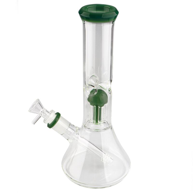 The Stash Shack Bong Lake Green 6 Arm Perc Beaker Water Pipe
