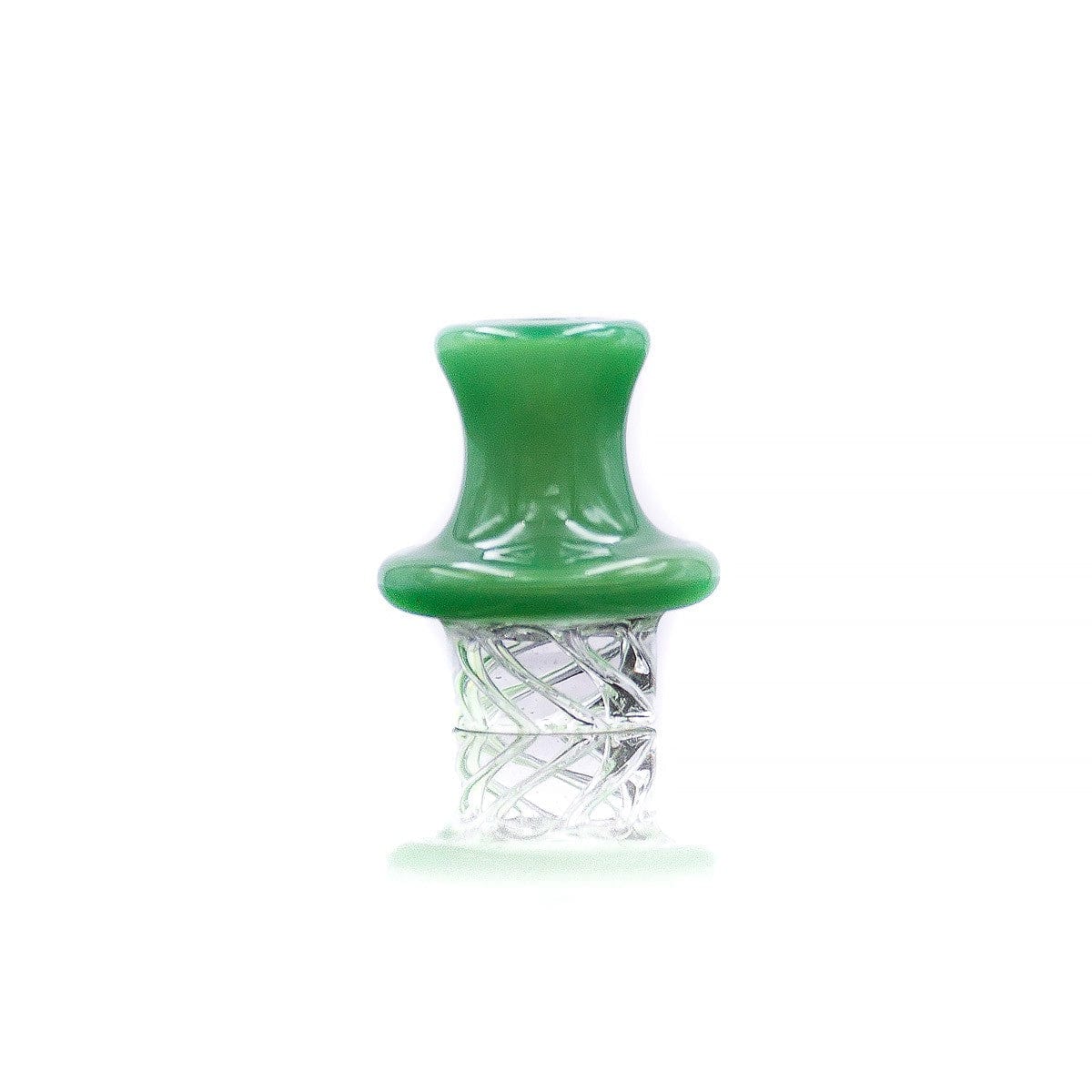 The Stash Shack Carb Cap Dark Green UFO Spinning Carb Cap