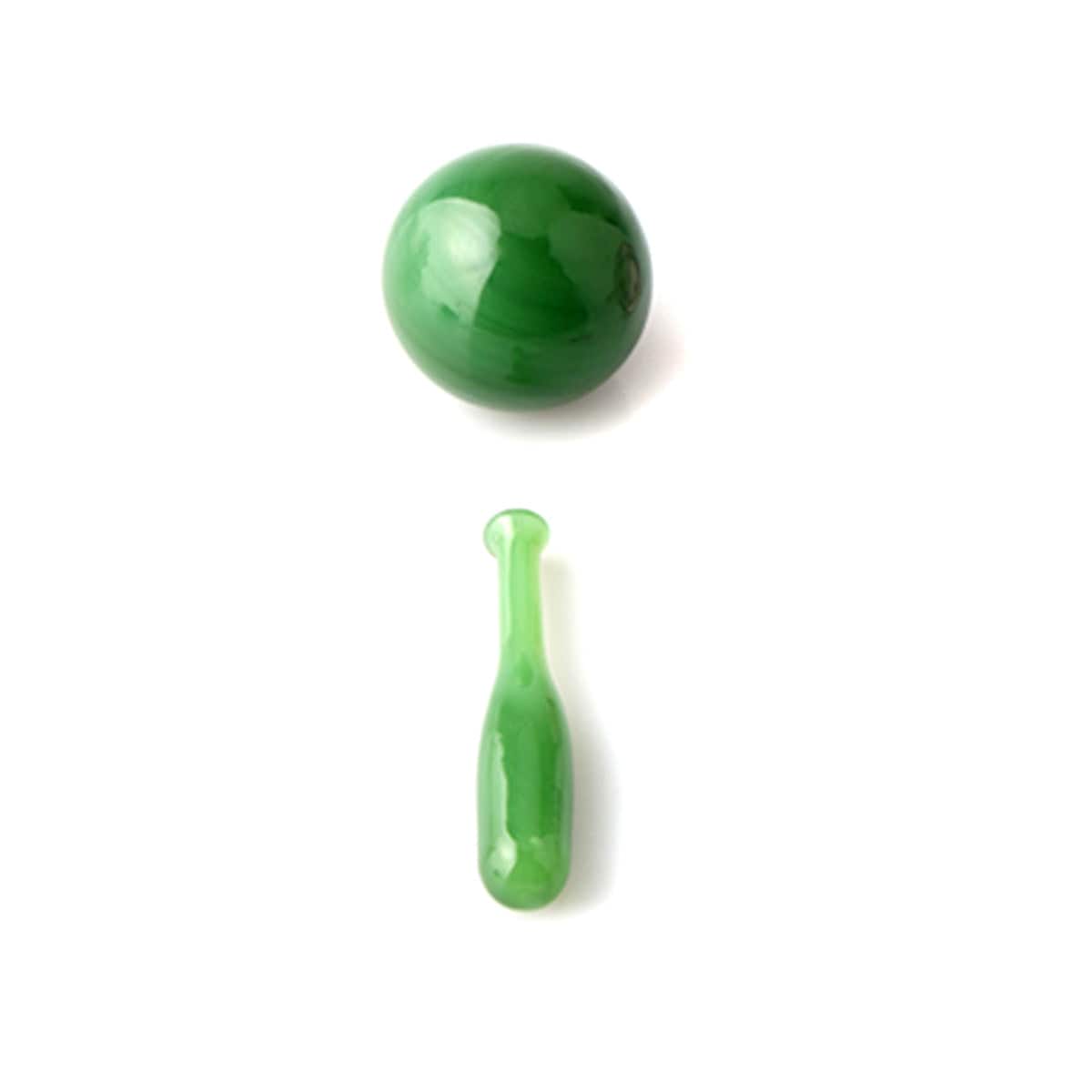 Overhead view of the Baseball Bat Terp Slurper Set, showing its slender shape against a plain white background.
