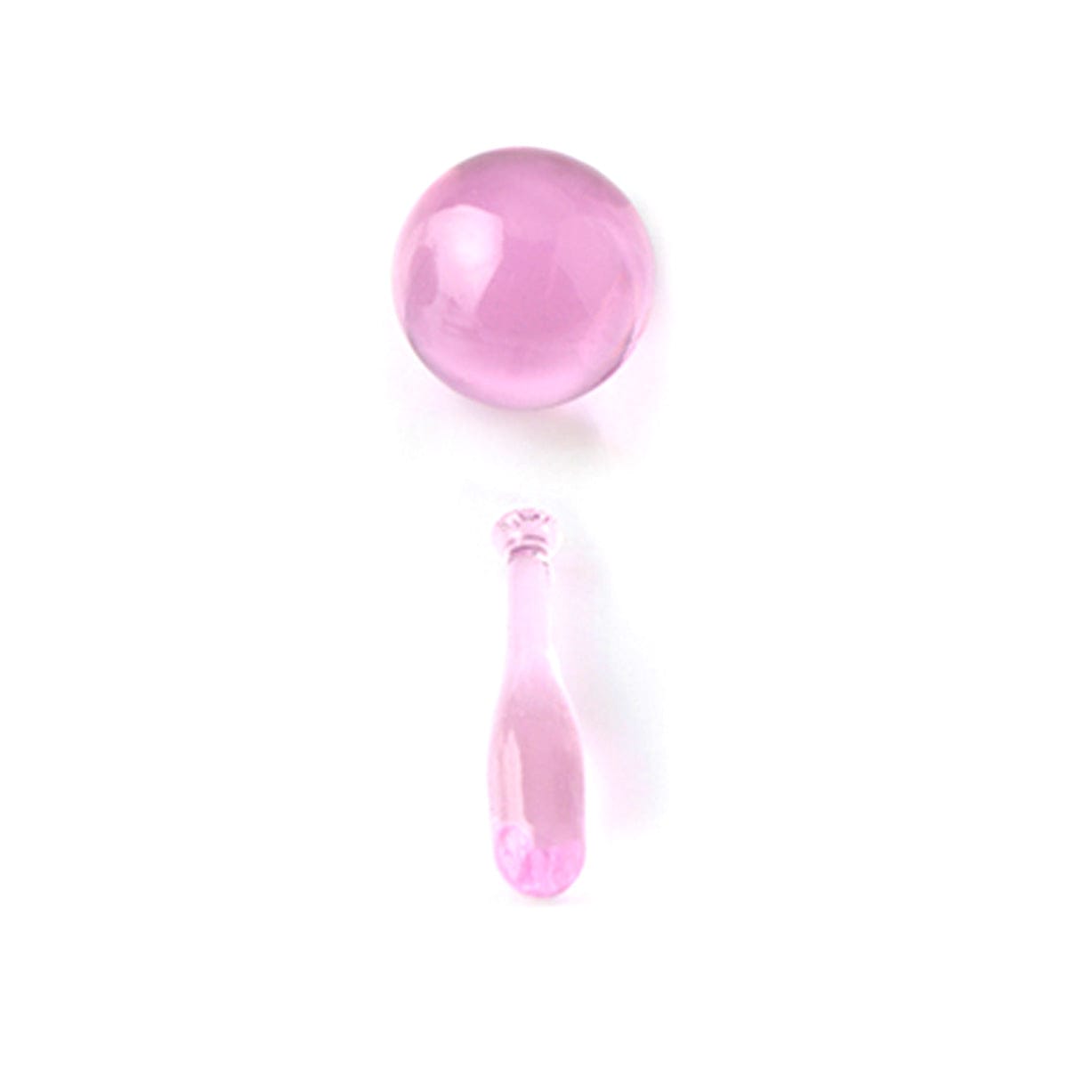 A side view of the Baseball Bat Terp Slurper Set, showing its curved glass design against a plain white background.