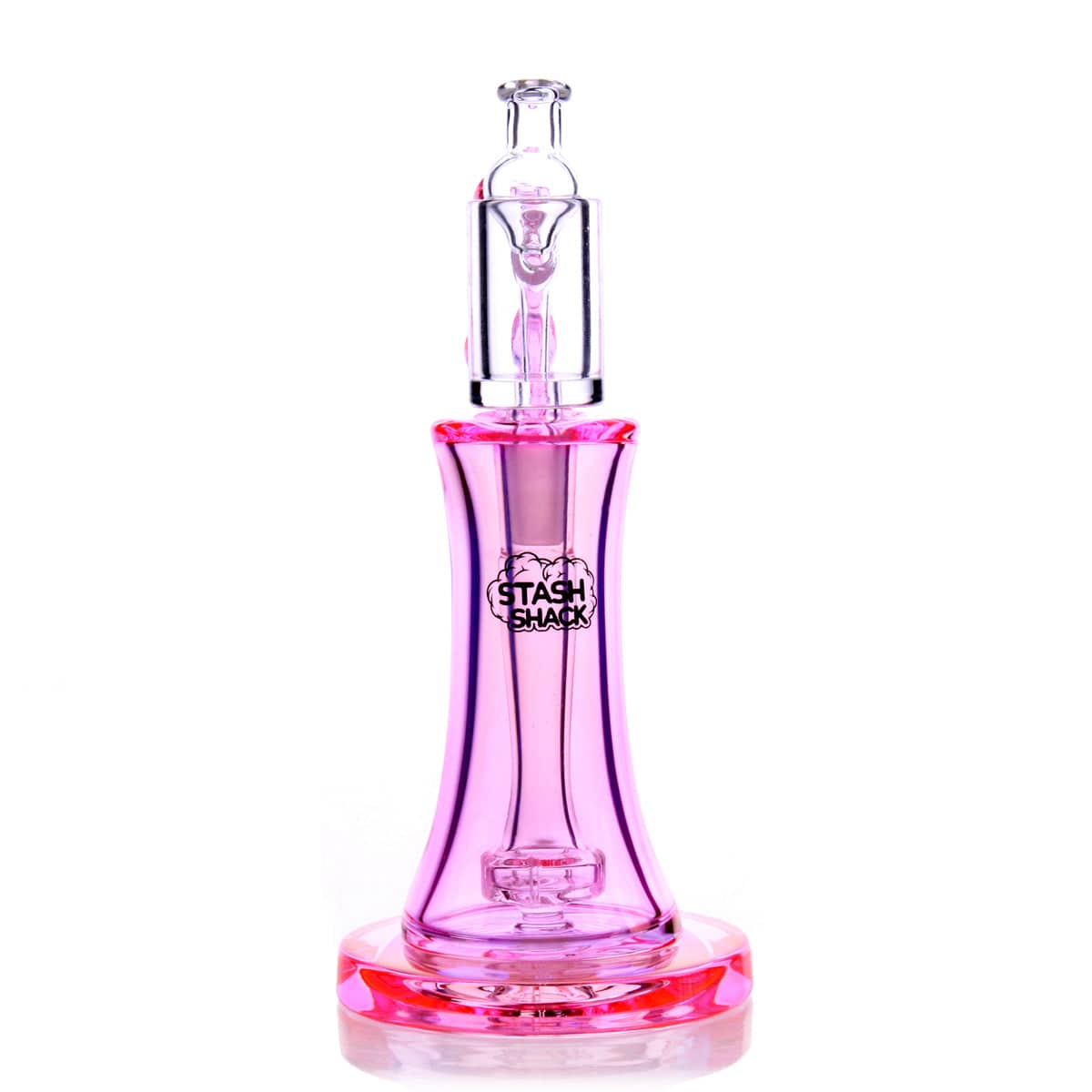 The Aurelia Mini Rig is displayed in a studio shot, showcasing its compact size and vibrant pink color.