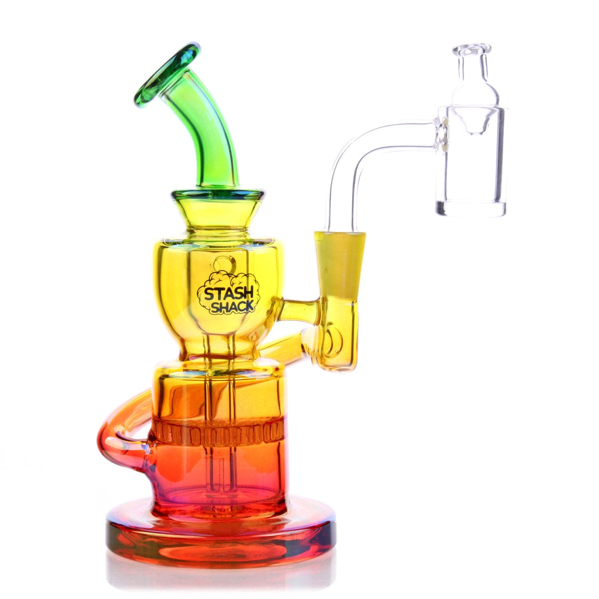 The Rig Shack Dahlia Mini Rig - Small Glass Dab Rig for Concentrates