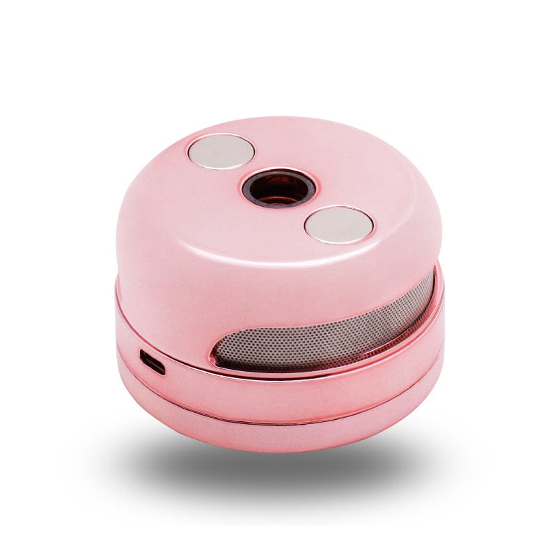 A close-up, angled view of the UFO Induction Heater, showcasing its circular design and metallic finish against a plain white background.