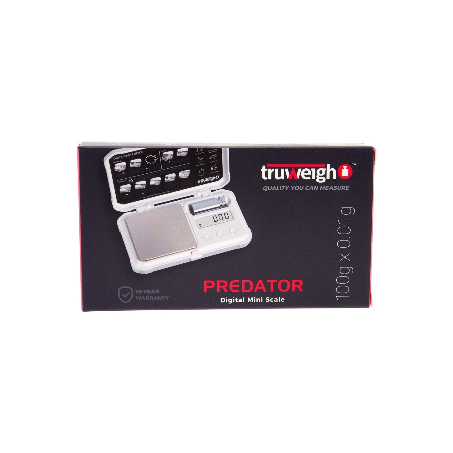 Truweigh Scales Predator Mini Scale with Weight â€“ 100g x 0.01g