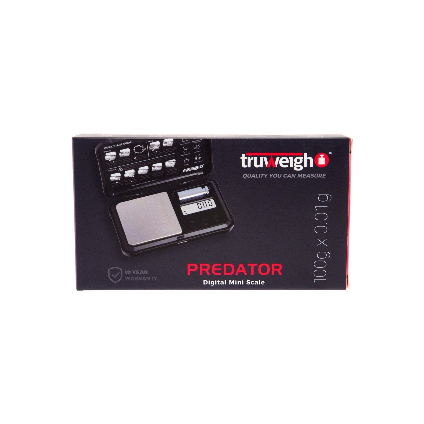 Truweigh Scales Predator Mini Scale with Weight â€“ 100g x 0.01g