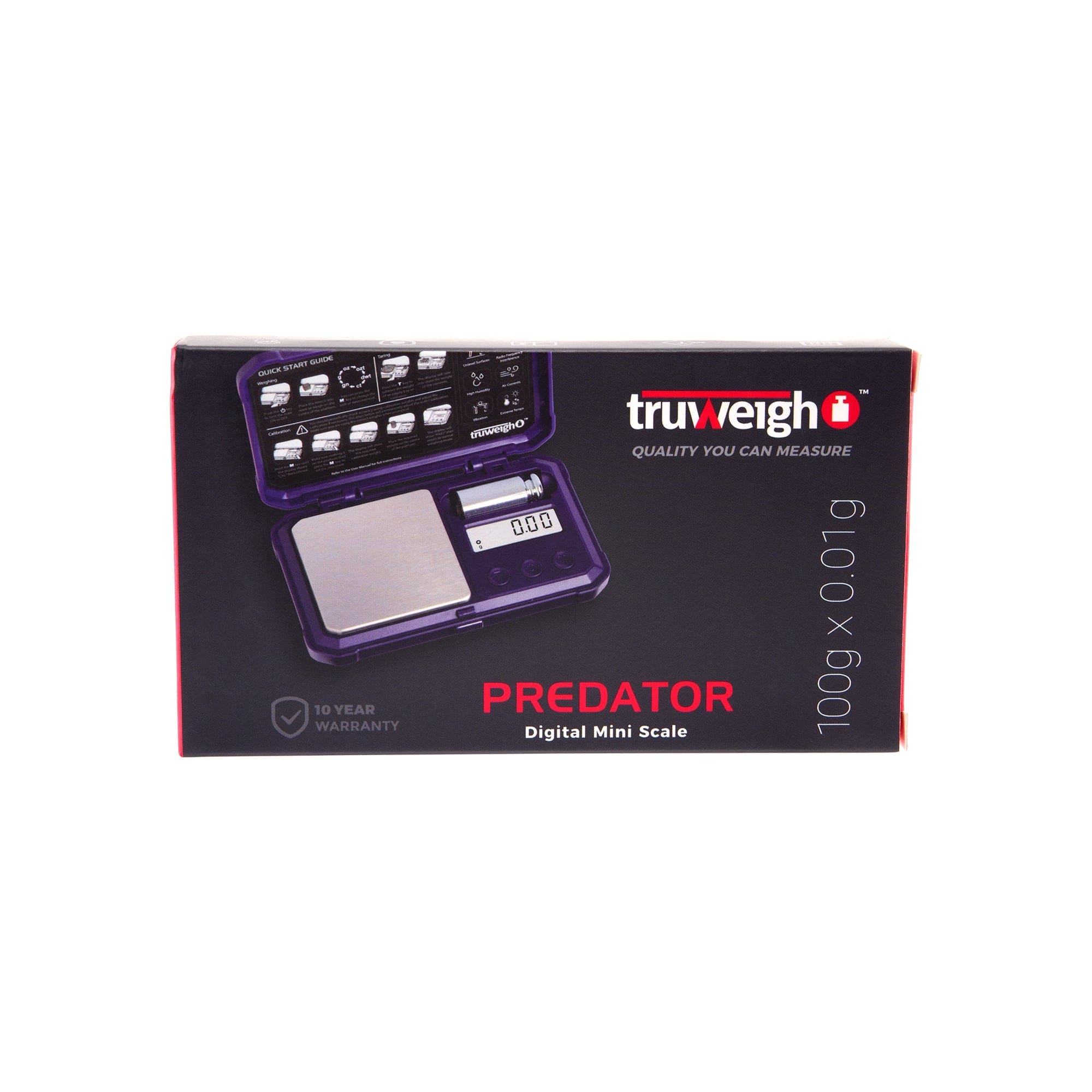 Truweigh Scales Predator Mini Scale with Weight â€“ 100g x 0.01g