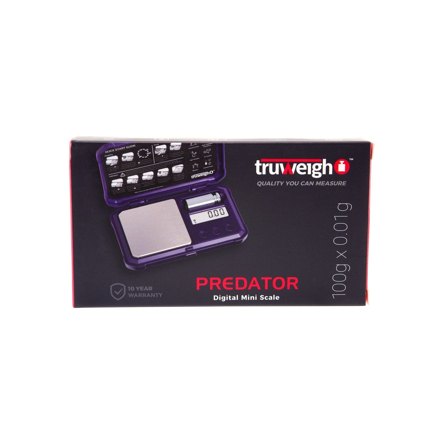 Truweigh Scales Predator Mini Scale with Weight â€“ 100g x 0.01g